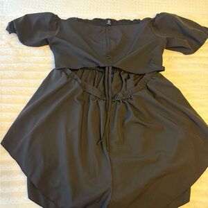 SHEIN Black Elastic Waist Pants